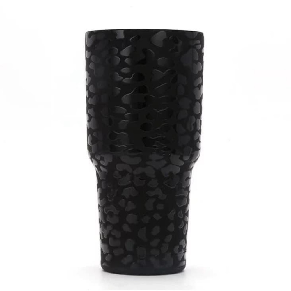 30oz NEW black leopard insulated tumbler